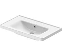 Duravit D-Neo lavabo, 800x480mm, sans trou pour robinet, avec trop-plein, blanc brillant, 2367800060