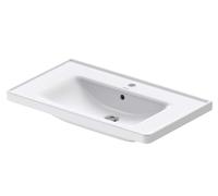 Duravit D-Neo - Lavabo 80x48 cm, 1 trou pour robinetterie, blanc 2367800000