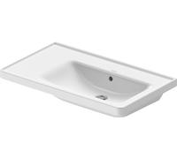 Duravit D-Neo lavabo 80x48 cm rectangulaire de meuble blanc brillant 2370800060