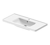 Duravit D-Neo lavabo pour meuble 23671000001 105cm, wondergliss blanc, avec trou pour robinet et trop-plein