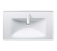 Duravit D-Neo meuble lavabo 2367800000 80 x 48 cm, avec trou pour robinetterie, blanc , avec trop-plein, banque de trous pour robinetterie