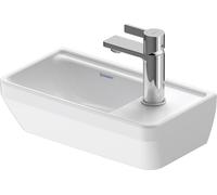 Duravit Lavabo D-Neo 40x22 cm rectangulaire blanc brillant sans trop-plein 1 trou robinet 0739400041