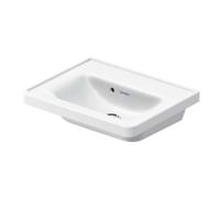 Duravit D-Neo - Lave-mains 50x40 cm, avec trop-plein, sans trou pour robinet, blanc 0742500060