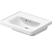 Duravit D-Neo lave-mains, avec trop-plein, sans trou pour robinet, 500x400mm, blanc brillant, 0742500060
