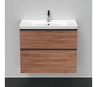 Duravit D-Neo Meuble DE435507979 78,4 x 45,2 cm, Nussbaum Natur , monté au mur, 2000 tiroir, 2000 gigogne