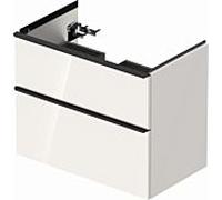 Duravit D-Neo Meuble DE435702222 78,4 x 45,2 cm, Blanc Brillant , fixée au mur, 2000 tiroir, 2000 gigogne