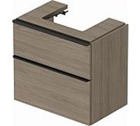 Duravit D-Neo Meuble DE437203535 68,4 x 44,2 cm, le chêne Terra, fixé au mur, 2000 tiroir, 2000 gigogne