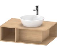 Duravit D-Neo Meuble sous-lavabo en console suspendu, 800x260x550mm, 1 compartiment ouvert sur le côté gauche, DE495803030, Couleur: Décor chêne naturel