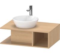 Duravit D-Neo Meuble sous-lavabo en console suspendu, 800x260x550mm, 1 compartiment ouvert sur le côté recnts, DE492803030, Couleur: Décor chêne naturel