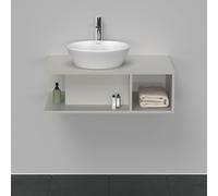 Duravit D-Neo Meuble sous-lavabo en console suspendu, 800x260x550mm, 1 compartiment ouvert sur le côté recnts, DE492800707
