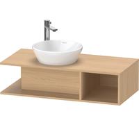 Duravit Meuble sous-lavabo console D‑Neo DE491903030 1000×260×480 1 compartiment droit chêne naturel