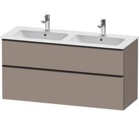 Duravit D-Neo, meuble sous-lavabo mural, largeur 1280 x profondeur 462mm, 1x tiroir, 1x coulissant, avec poignée, DE436504343