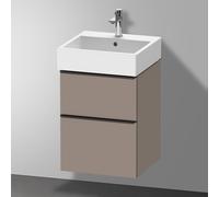 Duravit D-Neo bâti-support lavabo suspendu, 484x625x442mm, 1 tiroir, avec poignée diamant noir, DE43700BD430000