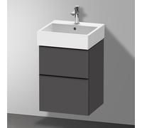 Duravit D-Neo Meuble sous-vasque, 2 tiroirs, DE43700BD490000, DE437004949