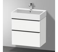 Duravit D-Neo Meuble sous-vasque, 2 tiroirs, DE43720BD180000, DE437201818
