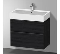 Duravit D-Neo bâti-support lavabo suspendu,784x625x442mm, 1 tiroir, avec poignée diamant noir, DE43730BD160000