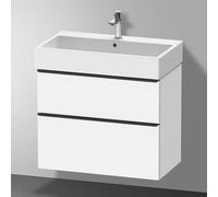 Duravit D-Neo bâti-support lavabo suspendu,784x625x442mm, 1 tiroir, avec poignée diamant noir, DE43730BD180000