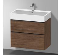 Duravit D-Neo bâti-support lavabo suspendu,784x625x442mm, 1 tiroir, avec poignée diamant noir, DE43730BD210000