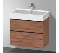 Duravit D-Neo bâti-support lavabo suspendu,784x625x442mm, 1 tiroir, avec poignée diamant noir, DE43730BD790000