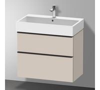 Duravit D-Neo bâti-support lavabo suspendu,784x625x442mm, 1 tiroir, avec poignée diamant noir, DE43730BD910000