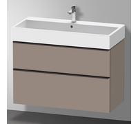 Duravit D-Neo bâti-support lavabo suspendu,984x625x442mm, 1 tiroir, avec poignée diamant noir, DE43740BD430000