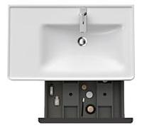 Duravit -vasque match1 D-Neo DE425702222 78,4 x 45,2 cm, Weiß Hochglanz , mural, 2000 , élément étagère sur le côté