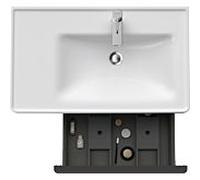 Duravit D-Neo meuble sous-vasque DE425704949 78,4 x 45,2 cm, Graphite Mat , 2000 , match3, élément étagère sur le côté
