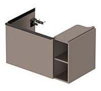 Duravit -vasque match1 D-Neo DE425804343 78,4 x 45,2 cm, Basalt Matt , 2000 , coulissant match2, élément étagère sur le côté