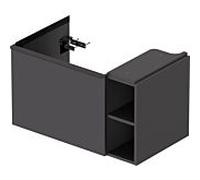 Duravit D-Neo meuble sous-vasque DE425804949 78,4 x 45,2 cm, Graphite Mat , 2000 , match3, élément étagère sur le côté