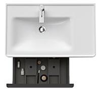 Duravit -vasque match1 D-Neo DE425807979 78,4 x 45,2 cm, Nussbaum Natur , 2000 , coulissant match2, élément étagère sur le côté