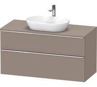 Duravit D-Neo Meuble sous-vasque en console suspendu, 1200x664x550mm, 1 tiroir, avec poignée chrome, DE4969010430000, Couleur: Décor basalte mat