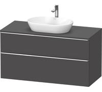 Duravit D-Neo Meuble sous-vasque en console suspendu, 1200x664x550mm, 1 tiroir, avec poignée chrome, DE4969010490000, Couleur: Décor graphite mat