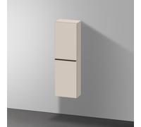 Duravit D-Neo armoires mi-hautes, 400x1320x240mm, 1 porte, charnières à gauche, 4 tablettes en verre, poignée noir diamant, DE1318LBD910000, Couleur: DÃ©cor taupe mat