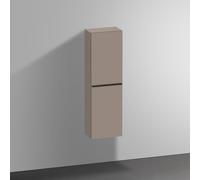 Duravit D-Neo armoires mi-hautes, 400x1320x240mm, 1 porte, charnières à droite, 4 tablettes en verre, poignée noir diamant, DE1318RBD430000, Couleur: Décor basalte mat