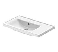 Duravit D-Neo meuble vasque 2369800060 80 x 48 cm, sans trou pour robinet, asymétrique, vasque à gauche, avec trop-plein, avec banc pour robinet