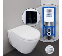 Duravit D-Neo Pack complet cuvette suspendue et bâti-support neeos,, 45770900A1+16746BM#SET,
