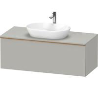 Duravit D-Neo, sous-lavabo en console suspendu, 1200x459x550mm, 1x tiroir, avec poignée bronze brossé, DE4949004070000, Couleur: DÃ©cor gris bÃ©ton mat