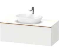 Duravit D-Neo, sous-lavabo en console suspendu, 1200x459x550mm, 1x tiroir, avec poignée bronze brossé, DE4949004180000, Couleur: Décor blanc mat