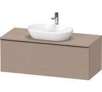 Duravit D-Neo, sous-lavabo en console suspendu, 1200x459x550mm, 1x tiroir, avec poignée noir diamant, DE49490BD750000, Couleur: Décor lin mat