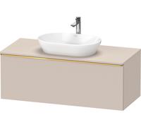 Duravit D-Neo, sous-lavabo en console suspendu, 1200x459x550mm, 1x tiroir, avec poignée or poli, DE4949034910000, Couleur: DÃ©cor taupe mat