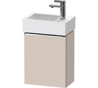 Duravit D-Neo, sous-lavabo en console suspendu, 364x440x222mm, 1 porte, charnières à gauche, avec poignée chromée, DE4218L10910000