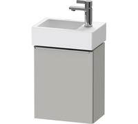 Duravit D-Neo, sous-lavabo en console suspendu, 364x440x222mm, 1 portes, charnières à droite, avec poignée acier inox brossé, DE4218R70070000