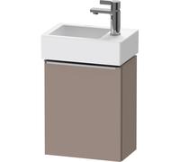 Duravit D-Neo, sous-lavabo en console suspendu, 364x440x222mm, 1 portes, charnières à droite, avec poignée acier inox brossé, DE4218R70430000