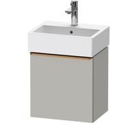 Duravit D-Neo, sous-lavabo en console suspendu, 434x440x322mm, 1 porte, charnières à droite, avec poignée bronze brossé, DE4217R04070000