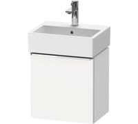 Duravit D-Neo, sous-lavabo en console suspendu, 434x440x322mm, 1 porte, charnières à gauche, avec poignée chromée, DE4217L10180000