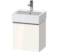 Duravit D-Neo, sous-lavabo en console suspendu, 434x440x322mm, 1 portes, charnières à droite, avec poignée acier inox brossé, DE4217R70220000