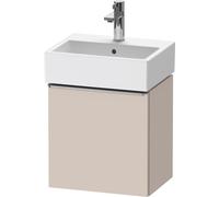 Duravit D-Neo, sous-lavabo en console suspendu, 434x440x322mm, 1 portes, charnières à droite, avec poignée acier inox brossé, DE4217R70910000
