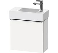 Duravit D-Neo, sous-lavabo en console suspendu, 484x440x222mm, 1 porte, charnières à droite, avec poignée chromée, DE4219R10180000