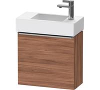Duravit D-Neo, sous-lavabo en console suspendu, 484x440x222mm, 1 porte, charnières à droite, avec poignée acier inox brossé, DE4219R70790000