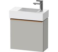 Duravit D-Neo, sous-lavabo en console suspendu, 484x440x222mm, 1 porte, charnières à gauche, avec poignée bronze brossé, DE4219L04070000